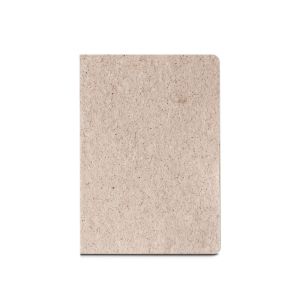 TEAPAD SEMI-RIGID. A5 notepad with semi-rigid cover made from tea leafs waste (65%)