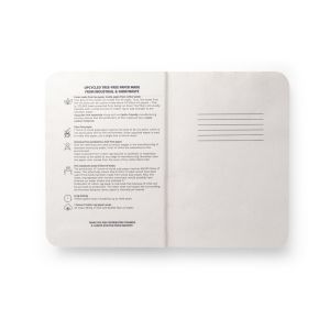 TEAPAD SEMI-RIGID. A5 notepad with semi-rigid cover made from tea leafs waste (65%)