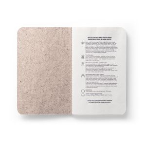 TEAPAD SOFT. Тефтер А6 с гъвкава корица, изработен от отпадъци от чаени листа (65%)