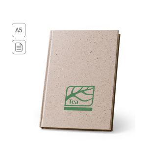 TEAPAD RIGID. ефтер A5 с твърди корици, изработен от отпадъци от чаени листа (65%)
