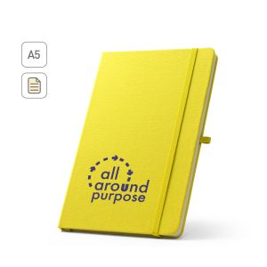 ANNE. Тефтер A5 от рециклиран полиестер (100% rPET) с линирани страници