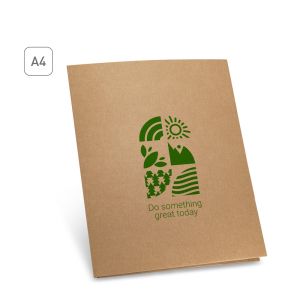 PUZO. Папка за документи от A4, изработени от 100% рециклирана хартия (400 г/м²)