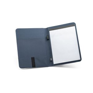 EMERGE FOLDER II. 300D рециклиран полиестер (100% rPET) A4 папка с еластично затваряне