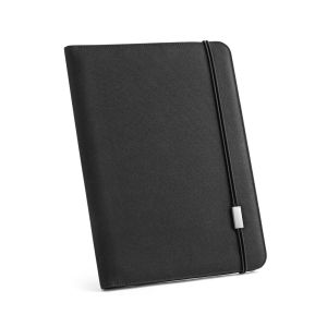 EMERGE FOLDER II. 300D рециклиран полиестер (100% rPET) A4 папка с еластично затваряне