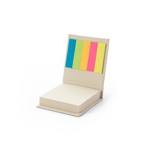 KAIRON. 2-в-1 комплект за офис, изработен от 100% рециклирана хартия, с 6 лепящи се блокнота