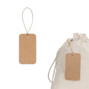 LABEL RECTANGULAR. Правоъгълен етикет, изработен от 100% рециклирана хартия (700 г/м²)