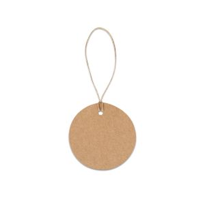 LABEL ROUND. Кръгъл етикет, изработен от 100% рециклирана хартия (700 г/м²)
