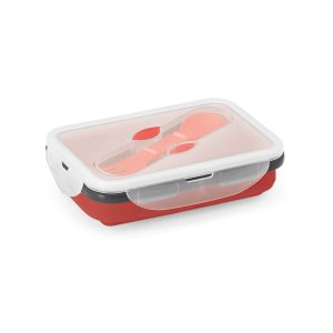 SAFFRON. Кутия за обяд. Сгъваема херметична кутия за храна изработена от силикон и PP 640 мл