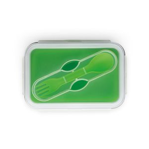 SAFFRON. Кутия за обяд. Сгъваема херметична кутия за храна изработена от силикон и PP 640 мл