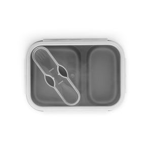 DILL. Кутия за обяд. Сгъваема херметична кутия за храна изработена от силикон и PP (480 и 760 мл)