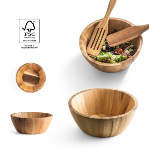 SAGE. Кръгла купа за салата от акациева дървесина
