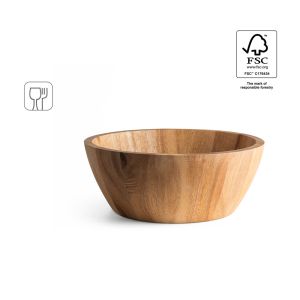 SAGE. Кръгла купа за салата от акациева дървесина