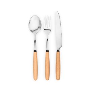 BOULUD. Комплект от 3 части от акациево дърво
