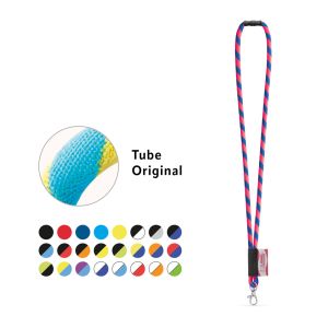 WISBECH. SET Lanyard TUBE Long (Ø 7 мм) с карабинер 9 мм и предпазна закопчалка Ø 7 мм