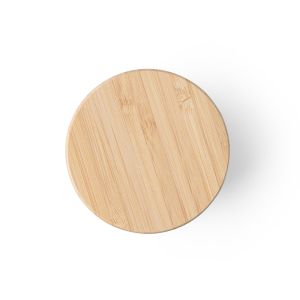 NORRE TUMBLER. Вакуумна чаша с двойна стена от неръждаема стомана (36% рециклирана) с бамбуков капак 370 mL