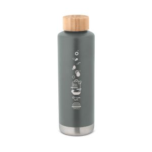 NORRE BOTTLE. Вакуумна бутилка от неръждаема стомана (36% рециклирана) с двойна стена 640 mL