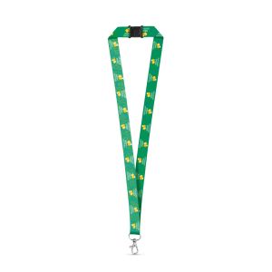 DOVER. SET Lanyard SUBLIMATION Long II (20 мм) от рециклиран полиестер (100% rPET) с 20 мм карабинер за закопчаване и предпазна закопчалка