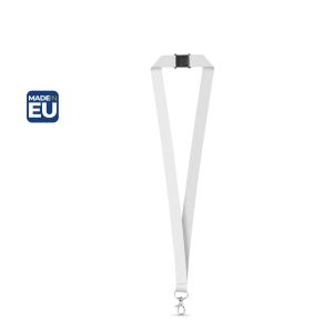 DOVER. SET Lanyard SUBLIMATION Long II (20 мм) от рециклиран полиестер (100% rPET) с 20 мм карабинер за закопчаване и предпазна закопчалка