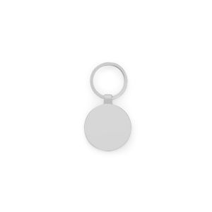GASTON ROUND. Кръгъл ключодържател от цинк и бамбук