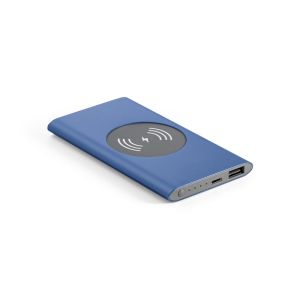 CASSINI. Захранваща батерия 4000 mAh с 5W безжично зарядно устройство от рециклиран алуминий (100% rAL)
