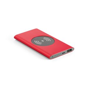 CASSINI. Захранваща батерия 4000 mAh с 5W безжично зарядно устройство от рециклиран алуминий (100% rAL)