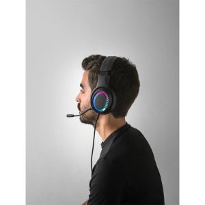 Thorne Headset RGB. ABS Геймърска слушалки с кабел, микрофон и RGB LED светлини