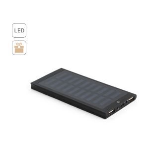 CLERK. 8000 mAh захранваща батерия със соларен панел от 100% рециклиран алуминий