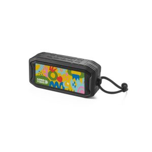 SHEERAN. Преносима 10W тонколона с IPX7 и 9-часов живот на батерията на pециклиран ABS