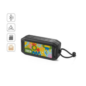 SHEERAN. Преносима 10W тонколона с IPX7 и 9-часов живот на батерията на pециклиран ABS