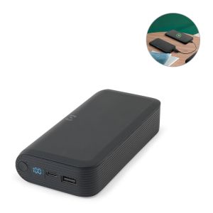 BECKER 20. 20 000 mAh преносима батерия от рециклиран ABS (100% rABS) с 15W супер бързо безжично зарядно устройство