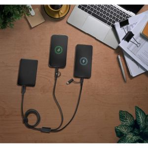 BERTOZZI. Супер бърз USB кабел 6 в 1 от рециклиран алуминий (20%) и рециклиран PET (4%)