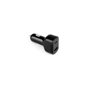 DIRAC. Адаптор за запалка за кола с порт USB-A 18W и USB-C 20W от pециклиран ABS (100% rABS)