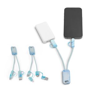BERNERS. Свръхбърз USB кабел 6 в 1 от рециклиран PET (100% rPET)