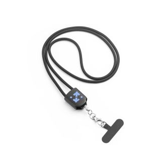 ZEWAIL. Лента с включен държач за смартфон, USB-C кабел и различни адаптери от рециклиран ABS и рециклиран TPE