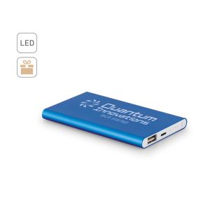 MARCET. Захранваща батерия слим 4'000 mAh от pециклиран ABS (70% rABS) и pециклиран алуминий (30% rAL)