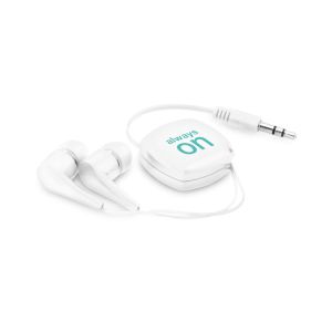PINEL. Прибиращи се слушалки с 0.75 м ABS кабел