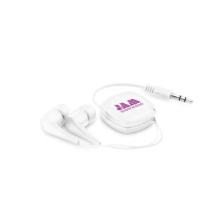 PINEL. Прибиращи се слушалки с 0.75 м ABS кабел