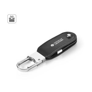 BRAGG 8GB. USB памет с 8GB от PU и с щипка за карабинер