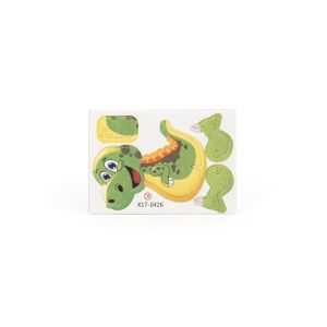 DINOSAURUS. 3D пъзел от хартия във формата на динозавър