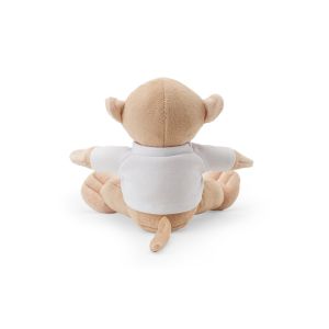 MONKY. Плюшена играчка от полиестер, във формата на маймуна, с тениска