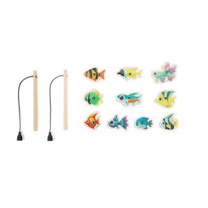 FISHY. Риболовна игра, състояща се от 10 дървени риби, идеална за деца