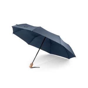 RIVER. 190T рециклиран полиестер (100% rPET) сгъваем чадър с автоматично отваряне и затваряне