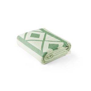 MALEK. Многофункционална кърпа за баня (350 г/м²), изработена от лек и устойчив памук (85%) и рециклиран памук (15%)