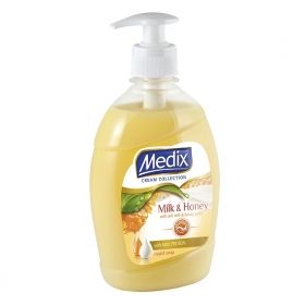 Течен сапун с помпа Medix Milk and Honey 400 ml