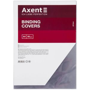 Предни корици за подвързване Axent PVC A4 150 мик. 50 бр. Прозрачни