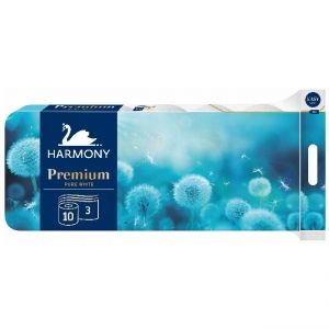 Тоалетна хартия Harmony Premium трипластова 10 бр.