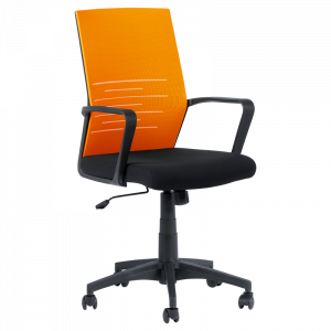  Стол Carmen 7041 оранжев, черен