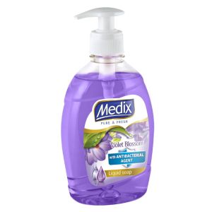 Течен антибактериален сапун с помпа Medix Violet Blossom 400 ml