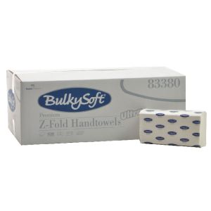 Нагънати кърпи за ръце Bulky Soft Premium 2-пл., Z-сгъвка, 20.5x24 cm, 150 бр.