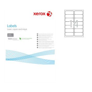 Етикети Xerox 99.1x38.1 mm А4 100 л. 14 етик. заоблени
